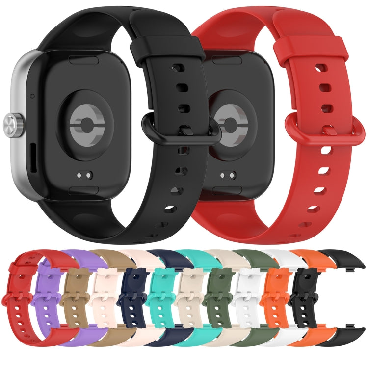 For Redmi Watch 4 Solid Color Colorful Buckle Silicone Watch Band(Teal) - Watch Bands by PMC Jewellery | Online Shopping South Africa | PMC Jewellery