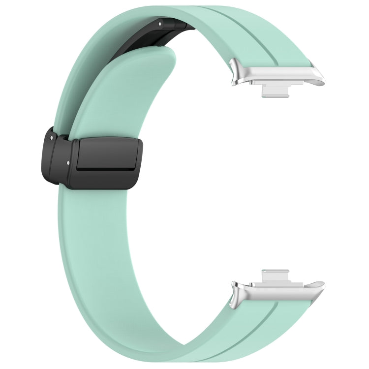 For Redmi Watch 4 Groove Folding Magnetic Buckle Silicone Watch Band(Teal) - Watch Bands by PMC TechLife | Online Shopping South Africa | PMC TechLife