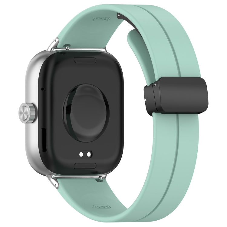 For Xiaomi Smart Band 9 Pro / 8 Pro Groove Folding Magnetic Buckle Silicone Watch Band(Teal) - free shipping - PMC TechLife - Order now!