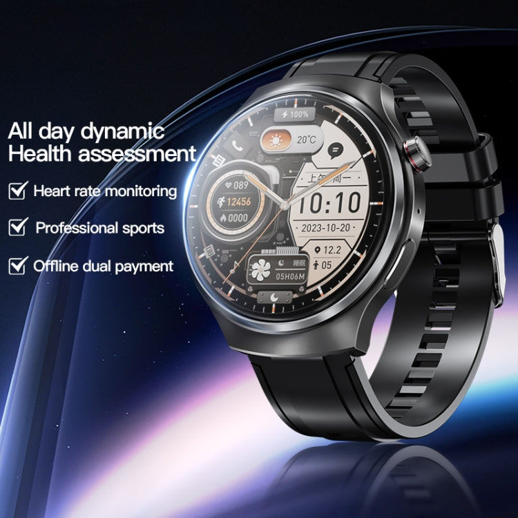 V16 1.46 inch Color Screen Smart Watch, Support Bluetooth Call / Heart Rate Monitoring(Black) - Smart Watches by PMC TechLife | Online Shopping South Africa | PMC TechLife | Buy Now Pay Later Mobicred