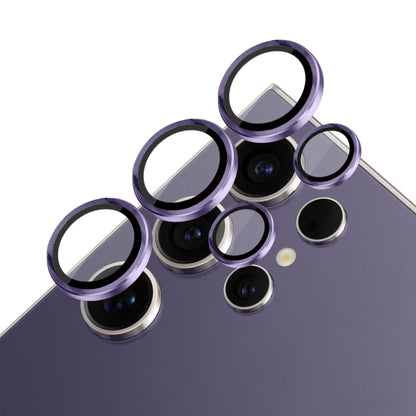 For Samsung Galaxy S24 Ultra 5G NORTHJO Camera LensCD Vein Metal Ring Tempered Glass Film(Purple) - Galaxy S24 Ultra 5G Tempered Glass by NORTHJO | Online Shopping South Africa | PMC Jewellery | Buy Now Pay Later Mobicred