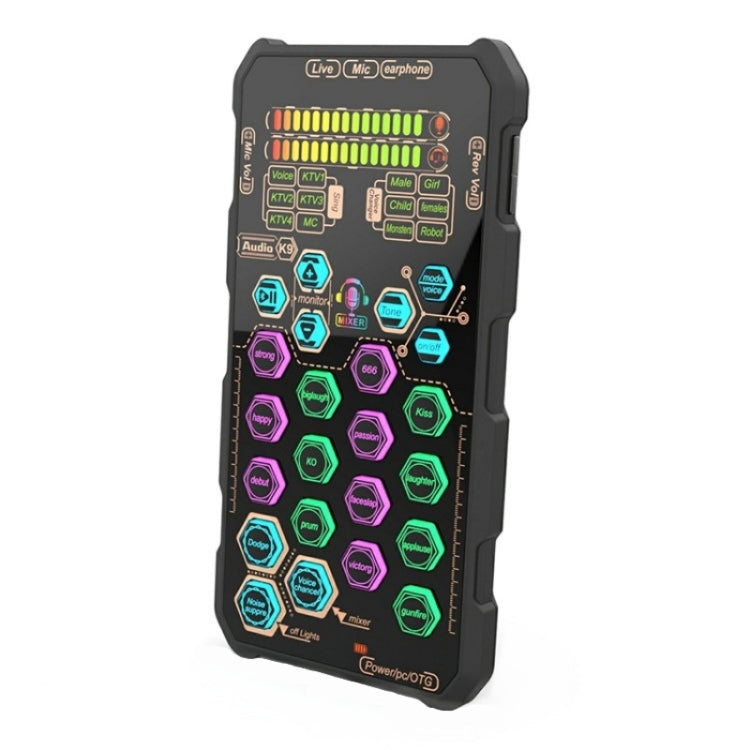 K9 Live Sound Card DJ Mixer Voice Changer Audio Mixer - Live Sound Effects Processors by PMC Jewellery | Online Shopping South Africa | PMC Jewellery | Buy Now Pay Later Mobicred