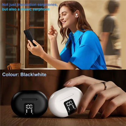 M10 Wireless Bluetooth Smart Voice Translator Headset Multiple Languages Translation Earphones(White) -  by PMC Jewellery | Online Shopping South Africa | PMC Jewellery | Buy Now Pay Later Mobicred