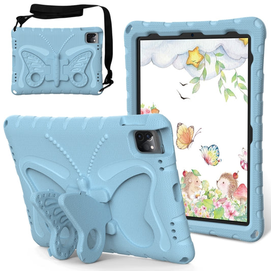 For iPad Air 11 2024 Butterfly Bracket EVA Shockproof Tablet Case(Light Blue) - iPad Air 11 2024 Cases by PMC Jewellery | Online Shopping South Africa | PMC Jewellery | Buy Now Pay Later Mobicred