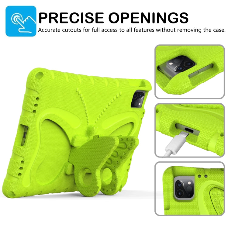 For iPad Pro 11 2024 Butterfly Bracket EVA Shockproof Tablet Case(Grass Green) - iPad Pro 11 2024 Cases by PMC Jewellery | Online Shopping South Africa | PMC Jewellery | Buy Now Pay Later Mobicred