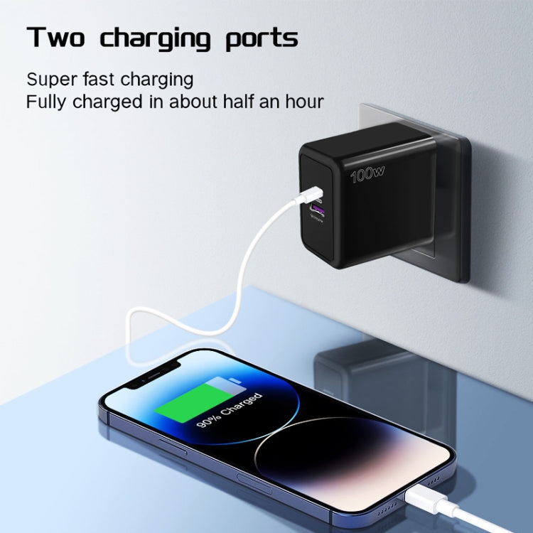 USB 67W / PD 33W Super fast Charging Full Protocol Mobile Phone Charger, UK Plug(Black) - USB Charger by PMC TechLife | Online Shopping South Africa | PMC TechLife | Buy Now Pay Later Mobicred