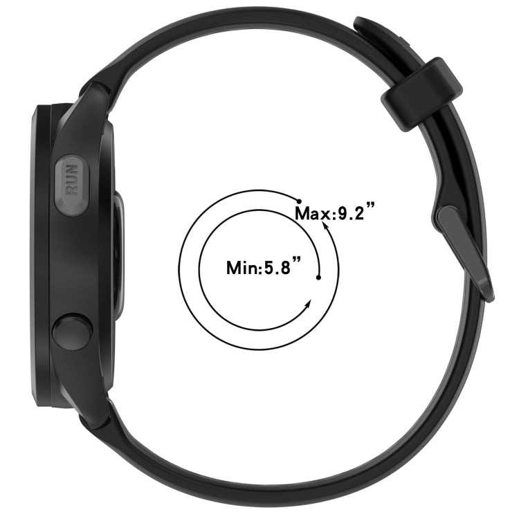 For Amazfit GTR 4 22mm Two-Color Textured Silicone Watch Band(Grey+Black) - Watch Bands by PMC TechLife | Online Shopping South Africa | PMC TechLife