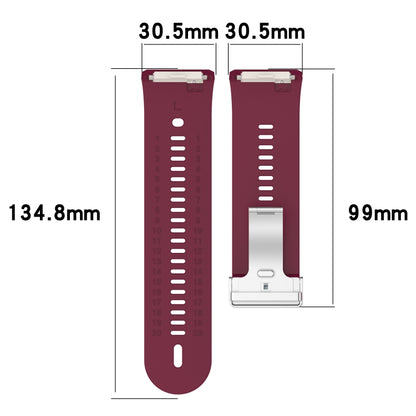 For Xiaomi Watch H1 Blood Pressure Watch Silicone Watch Band(Red) - Watch Bands by PMC Jewellery | Online Shopping South Africa | PMC Jewellery