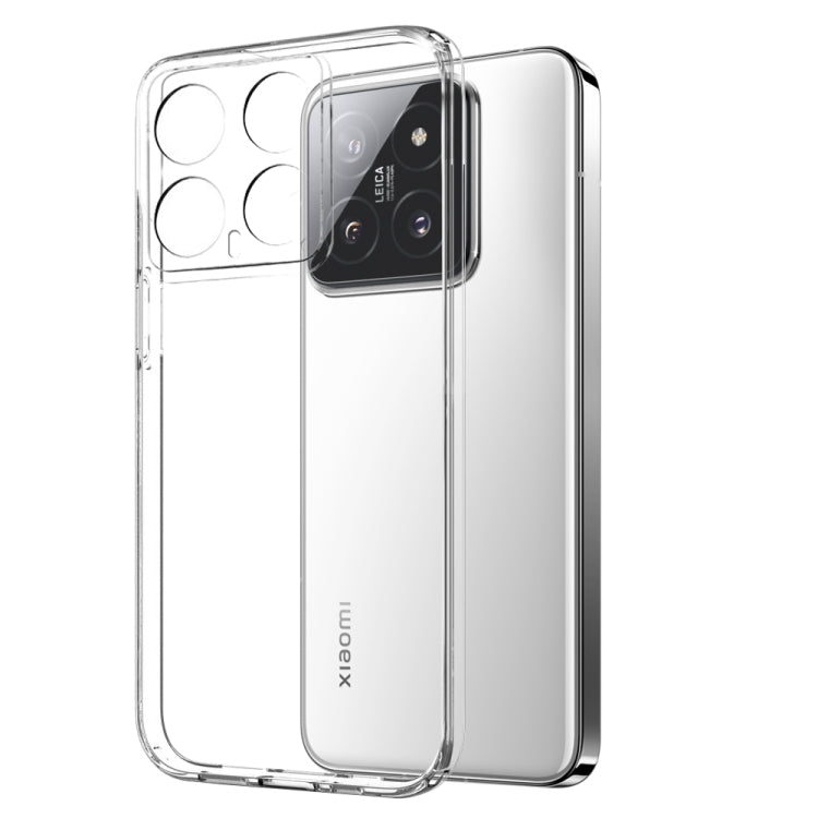 For Xiaomi 14 5G NORTHJO Transparent TPU Phone Case with Tempered Glass Film(Transparent) - free shipping - PMC Jewellery - Order now!