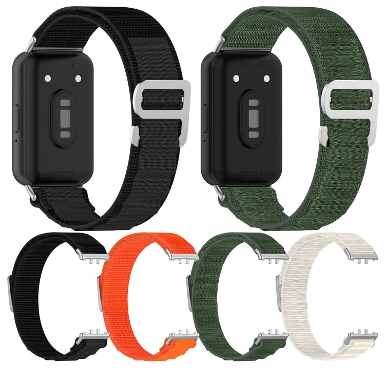 For Samsung Galaxy Fit 3 Nylon Canvas Watch Band(Black) - Watch Bands by PMC TechLife | Online Shopping South Africa | PMC TechLife