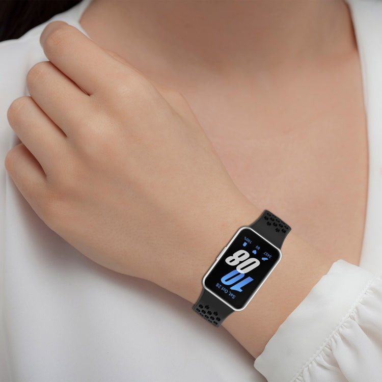For Samsung Galaxy Fit 3 Hole Style Magnetic Folding Buckle Silicone Watch Band(White) - free shipping - PMC TechLife - Order now!