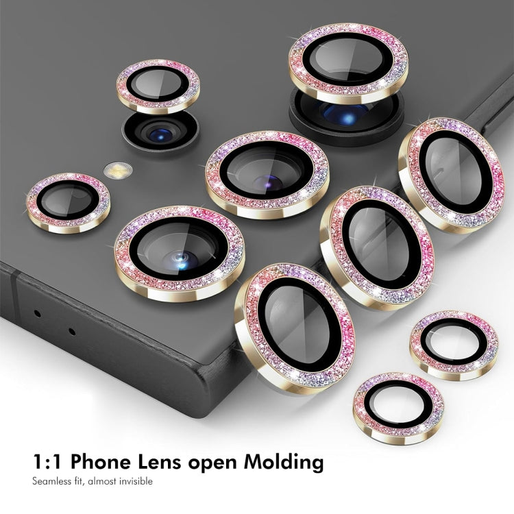 For Samsung Galaxy S24 Ultra 5G ENKAY Hat-Prince AR 9H Rear Lens Glitter Aluminium Alloy Tempered Glass Film(Colorful) - free shipping - PMC Jewellery - Order now!