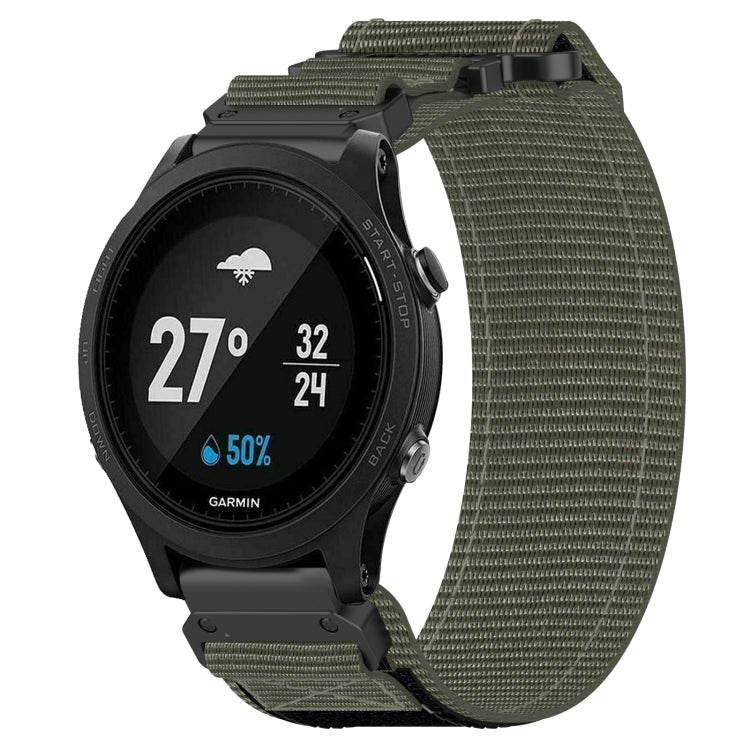 For Garmin Forerunner 935 22mm Nylon Hook And Loop Fastener Watch Band(Grey) - free shipping - PMC TechLife - Order now!
