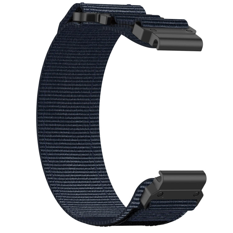 For Garmin Descent G1 22mm Nylon Hook And Loop Fastener Watch Band(Blue) - Watch Bands by PMC TechLife | Online Shopping South Africa | PMC TechLife