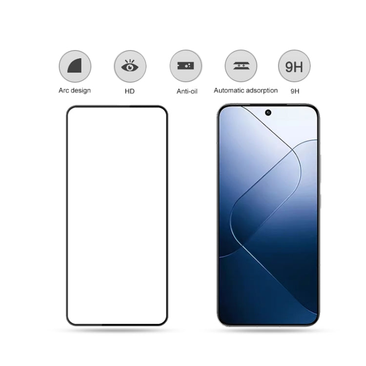 For Xiaomi 14 mocolo 2.5D Full Glue Full Cover Tempered Glass Film - 14 Tempered Glass by mocolo | Online Shopping South Africa | PMC Jewellery | Buy Now Pay Later Mobicred