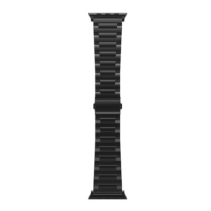 For Apple Watch Ultra 49mm I-Shaped Titanium Watch Band(Black) - Watch Bands by PMC Jewellery | Online Shopping South Africa | PMC Jewellery