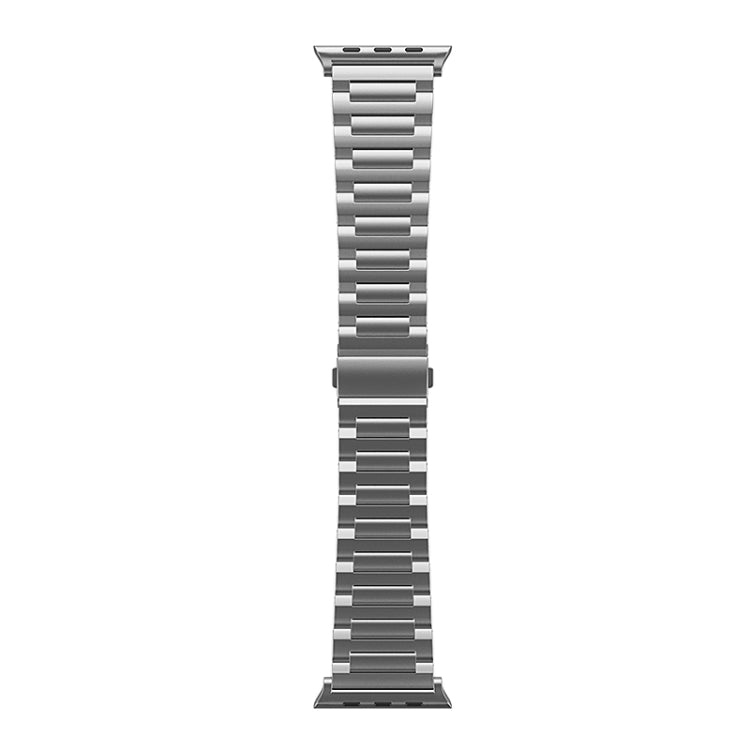 For Apple Watch Series 9 45mm I-Shaped Titanium Watch Band(Grey) - Watch Bands by PMC Jewellery | Online Shopping South Africa | PMC Jewellery