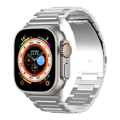 For Apple Watch Series 9 45mm I-Shaped Titanium Watch Band(Sliver) - Watch Bands by PMC Jewellery | Online Shopping South Africa | PMC Jewellery