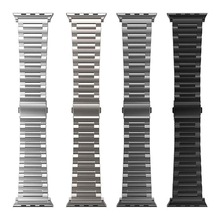 For Apple Watch Series 7 45mm I-Shaped Titanium Watch Band(Titanium) - Watch Bands by PMC Jewellery | Online Shopping South Africa | PMC Jewellery