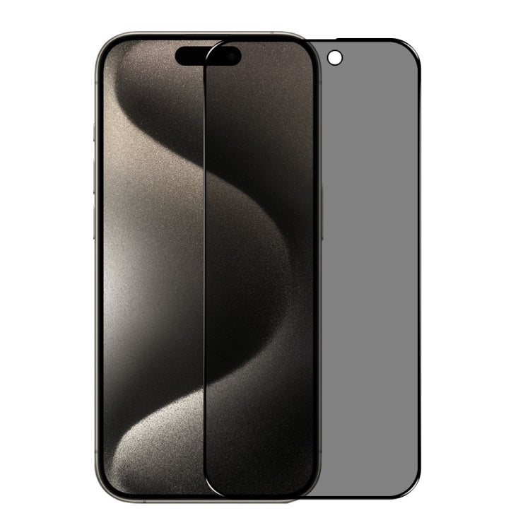 For iPhone 15 Pro NORTHJO A++ 28 Degree Privacy Full Glue Silk Printing Tempered Glass Film - free shipping - PMC TechLife - Order now!