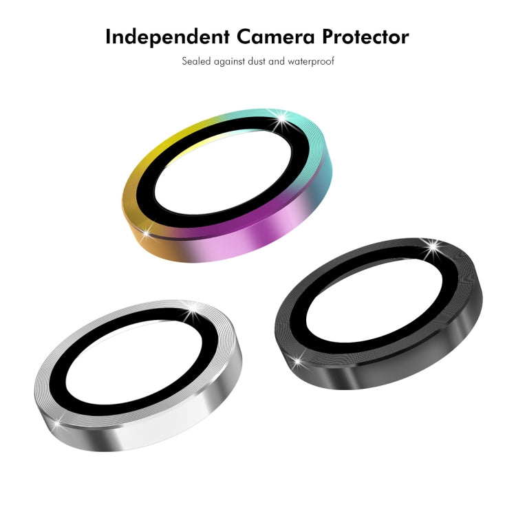 For OPPO Reno11 F ENKAY Hat-Prince 9H Rear Camera Lens Aluminium Alloy Tempered Glass Film(Colorful) - Reno11 F Tempered Glass by ENKAY | Online Shopping South Africa | PMC Jewellery | Buy Now Pay Later Mobicred