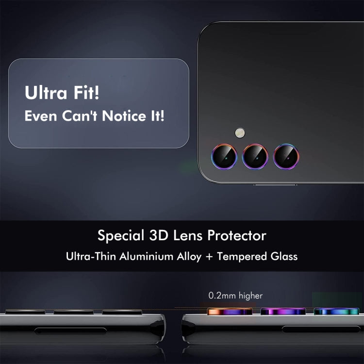 For Samsung Galaxy S24 FE 5G ENKAY Hat-Prince 9H Rear Camera Lens Aluminium Alloy Tempered Glass Film(Black) - free shipping - PMC Jewellery - Order now!