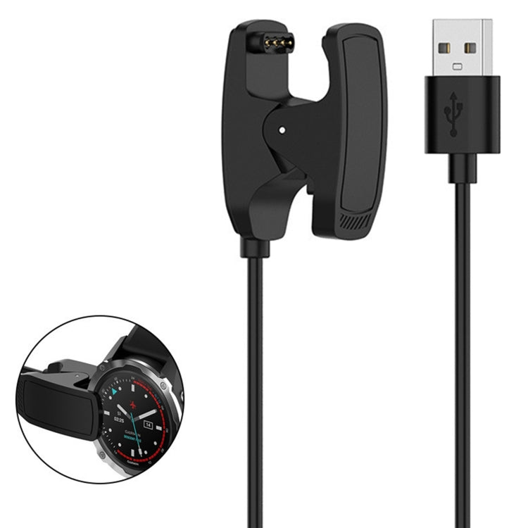 For Garmin Descent MK3i Smart Watch USB Charging Cable With Data Function(Black) - Charger by PMC Jewellery | Online Shopping South Africa | PMC Jewellery | Buy Now Pay Later Mobicred