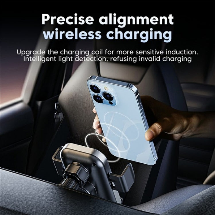 X12 Car Air Vent Touch Sensing Wireless Phone Charger Holder(Silver) - Wireless Charger Holders by PMC TechLife | Online Shopping South Africa | PMC TechLife | Buy Now Pay Later Mobicred
