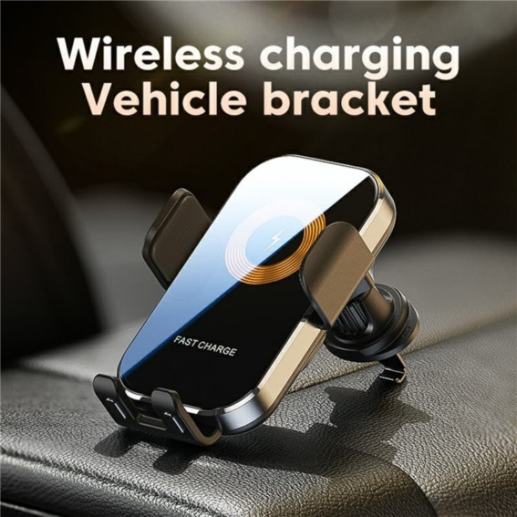 X12 Car Air Vent Touch Sensing Wireless Phone Charger Holder(Silver) - Wireless Charging Pads by PMC Jewellery | Online Shopping South Africa | PMC Jewellery | Buy Now Pay Later Mobicred