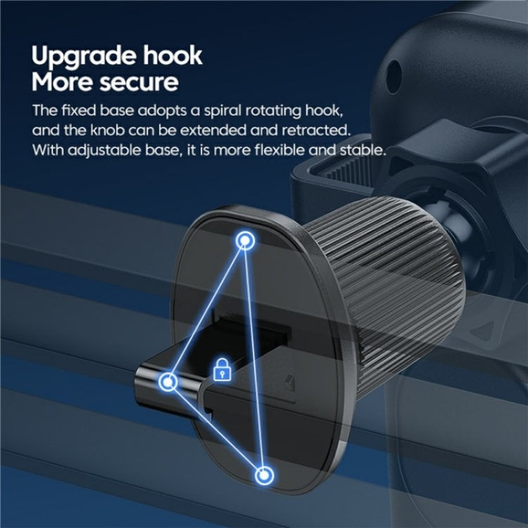 X10s Car Air Vent Hook 66W High Power Intelligent Induction Wireless Charger(Silver) - Wireless Charging Pads by PMC TechLife | Online Shopping South Africa | PMC TechLife | Buy Now Pay Later Mobicred