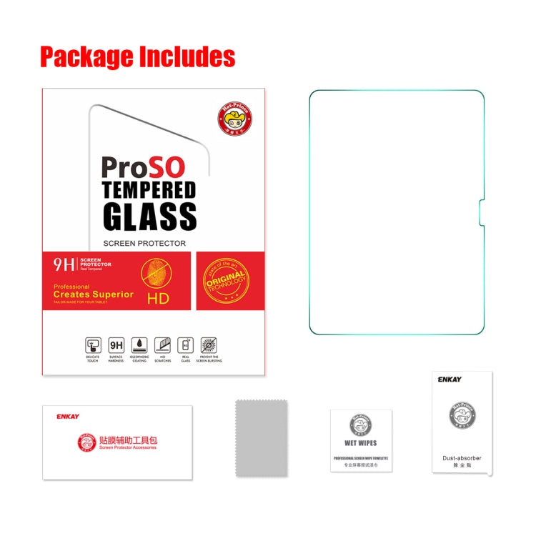 For iPad Pro 11 2024 ENKAY Hat-Prince 0.33mm Explosion-proof Tempered Glass Film - iPad Pro 11 2024 Tempered Glass by ENKAY | Online Shopping South Africa | PMC TechLife | Buy Now Pay Later Mobicred