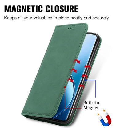 For Honor Magic6 Pro Retro Skin Feel Magnetic Flip Leather Phone Case(Green) - Honor Cases by PMC Jewellery | Online Shopping South Africa | PMC Jewellery | Buy Now Pay Later Mobicred