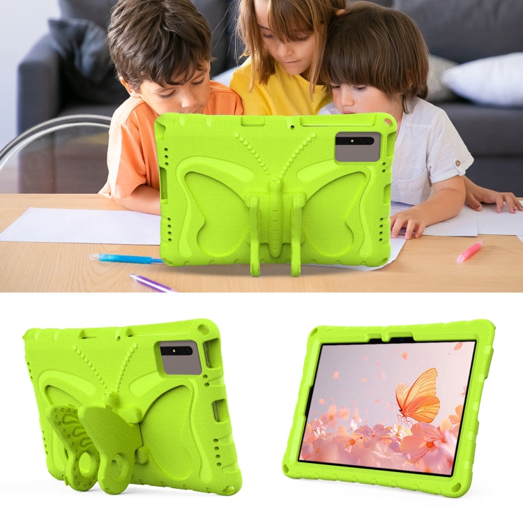 For Samsung Galaxy Tab S9 FE X510 Butterfly Bracket EVA Shockproof Tablet Case(Grass Green) - Galaxy Tab S9 FE by PMC Jewellery | Online Shopping South Africa | PMC Jewellery | Buy Now Pay Later Mobicred