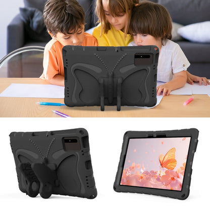 For Samsung Galaxy Tab S9 11 X710 Butterfly Bracket EVA Shockproof Tablet Case(Black) - Other Galaxy Tab PC by PMC Jewellery | Online Shopping South Africa | PMC Jewellery | Buy Now Pay Later Mobicred