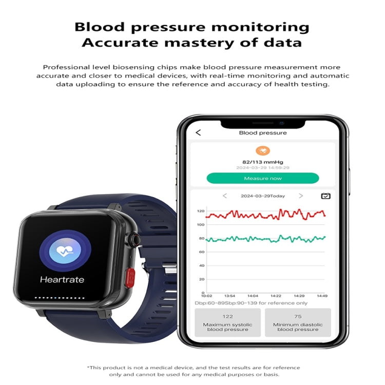 G18 1.83 inch Color Screen Smart Watch Silicone Strap, Support  Noninvasive Blood Sugar / Uric Acid(Red) - Smart Watches by PMC TechLife | Online Shopping South Africa | PMC TechLife | Buy Now Pay Later Mobicred