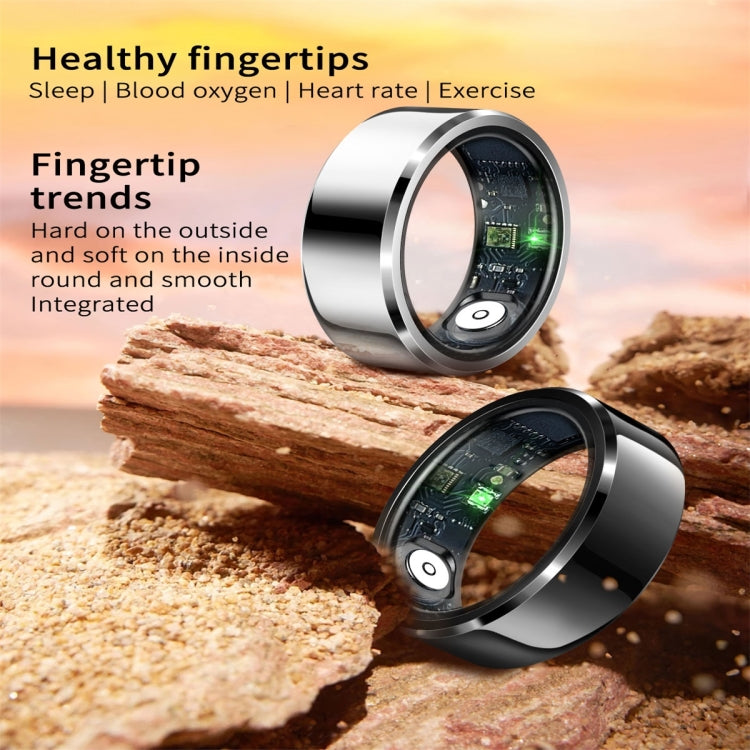 R6 SIZE 10 Smart Ring, Support Heart Rate / Blood Oxygen / Sleep Monitoring(Black) - free shipping - PMC TechLife - Order now!
