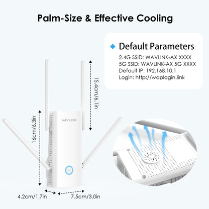 Wavlink WN583AX3 AX3000 Dual Band WiFi Repeater/AP/Router/Mesh Mode WiFi Extender, Plug:UK Plug - Wireless Routers by WAVLINK | Online Shopping South Africa | PMC Jewellery | Buy Now Pay Later Mobicred