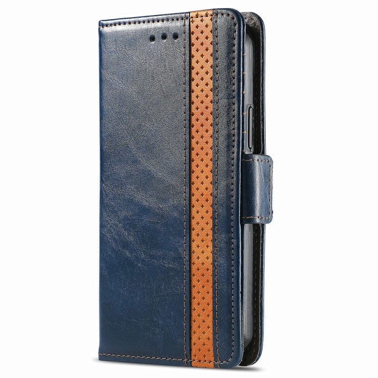 For Honor Magic6 Pro CaseNeo Splicing Dual Magnetic Buckle Leather Phone Case(Blue) - Honor Cases by PMC Jewellery | Online Shopping South Africa | PMC Jewellery | Buy Now Pay Later Mobicred