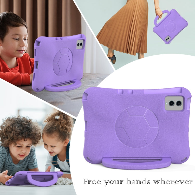 For Lenovo Tab M11 / Xiaoxin Pad 11 2024 Handle Football Shaped EVA Shockproof Tablet Case(Light Purple) - Lenovo by PMC Jewellery | Online Shopping South Africa | PMC Jewellery | Buy Now Pay Later Mobicred
