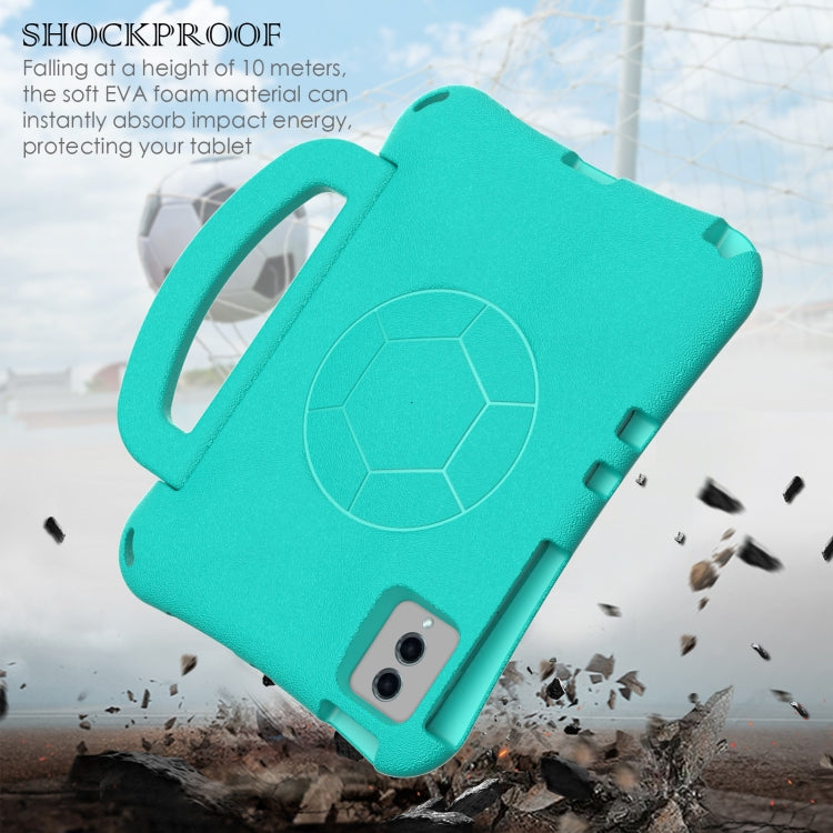 For Lenovo Tab M11 / Xiaoxin Pad 11 2024 Handle Football Shaped EVA Shockproof Tablet Case(Mint Green) - Lenovo by PMC Jewellery | Online Shopping South Africa | PMC Jewellery | Buy Now Pay Later Mobicred