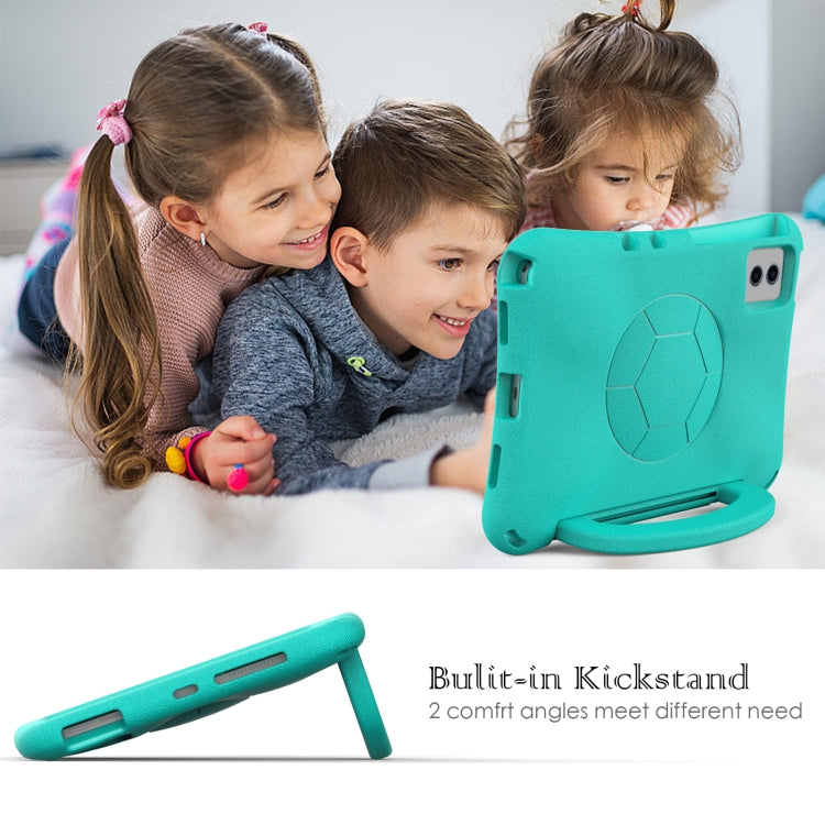 For Lenovo Tab M11 / Xiaoxin Pad 11 2024 Handle Football Shaped EVA Shockproof Tablet Case(Mint Green) - Lenovo by PMC Jewellery | Online Shopping South Africa | PMC Jewellery | Buy Now Pay Later Mobicred
