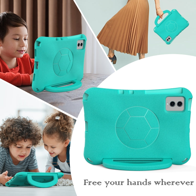 For Lenovo Tab M11 / Xiaoxin Pad 11 2024 Handle Football Shaped EVA Shockproof Tablet Case(Mint Green) - Lenovo by PMC Jewellery | Online Shopping South Africa | PMC Jewellery | Buy Now Pay Later Mobicred