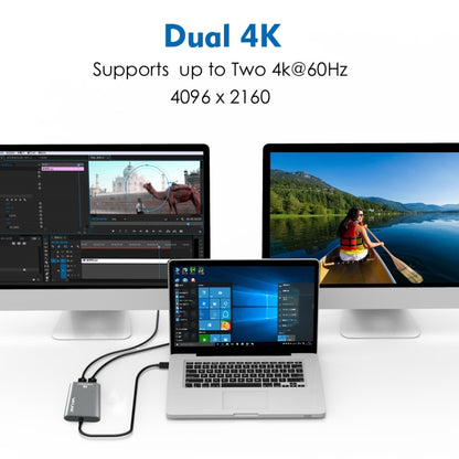 WAVLINK UTA21D DP 4K/5K/8K Video Thunderbolt 3 Type-C to Dual DisplayPort  Adapter -  by WAVLINK | Online Shopping South Africa | PMC Jewellery | Buy Now Pay Later Mobicred