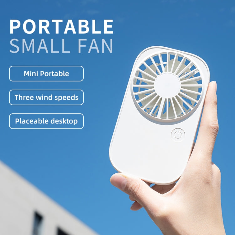 F11 Portable Rechargeable Hanging Neck Fan Cooling Handheld Fan 3 Speeds Desk Fan(Pink) - Electric Fans by PMC TechLife | Online Shopping South Africa | PMC TechLife | Buy Now Pay Later Mobicred