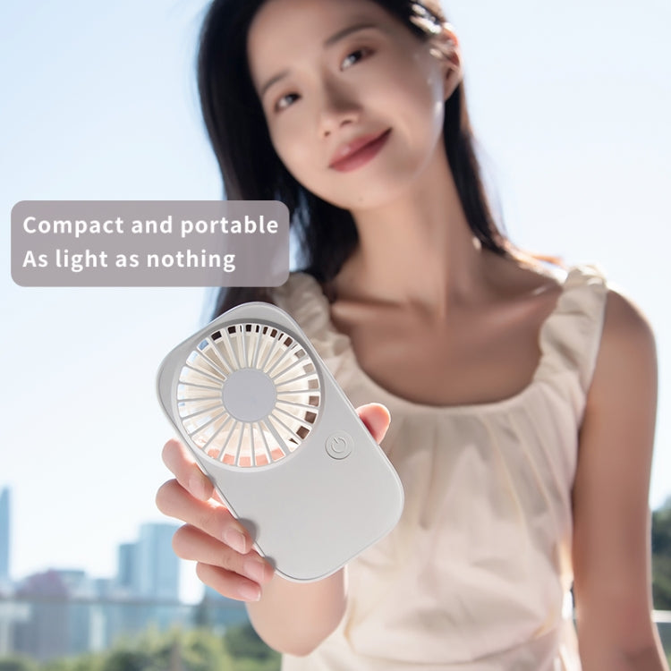 F11 Portable Rechargeable Hanging Neck Fan Cooling Handheld Fan 3 Speeds Desk Fan(White) - Electric Fans by PMC TechLife | Online Shopping South Africa | PMC TechLife | Buy Now Pay Later Mobicred