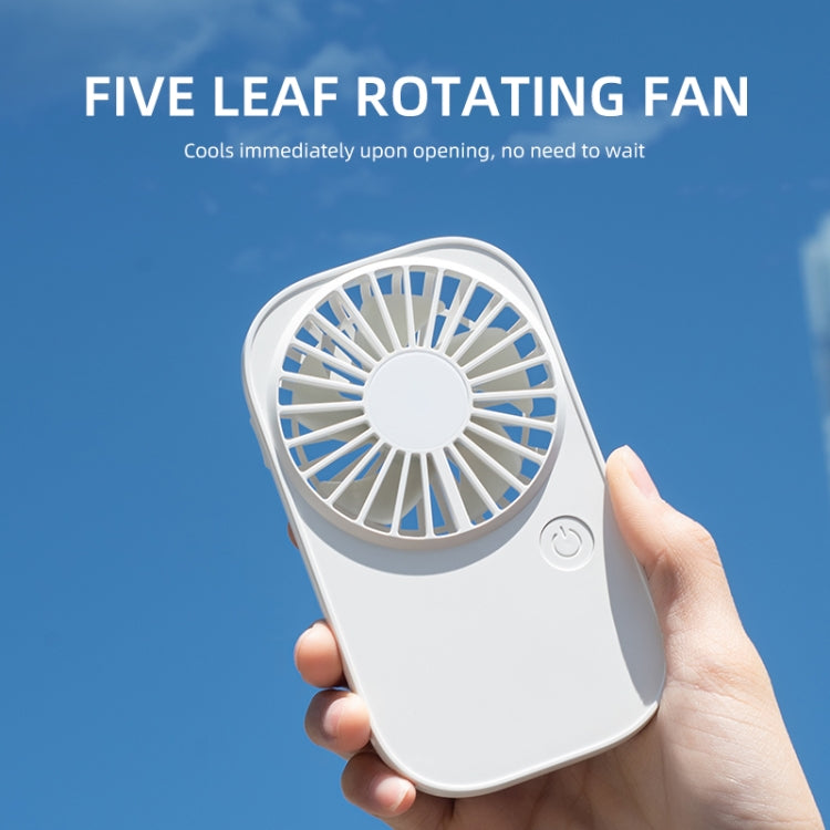F11 Portable Rechargeable Hanging Neck Fan Cooling Handheld Fan 3 Speeds Desk Fan(Pink) - Electric Fans by PMC TechLife | Online Shopping South Africa | PMC TechLife | Buy Now Pay Later Mobicred