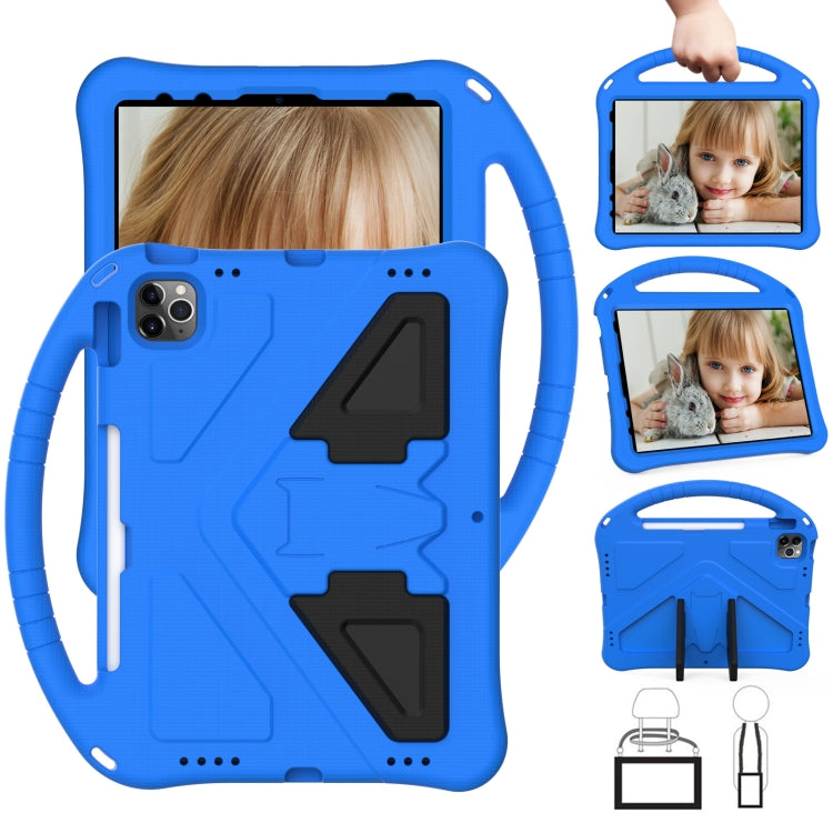 For iPad Air 11 2024 EVA Shockproof Tablet Case with Holder(Blue) - iPad Air 11 2024 Cases by PMC TechLife | Online Shopping South Africa | PMC TechLife | Buy Now Pay Later Mobicred