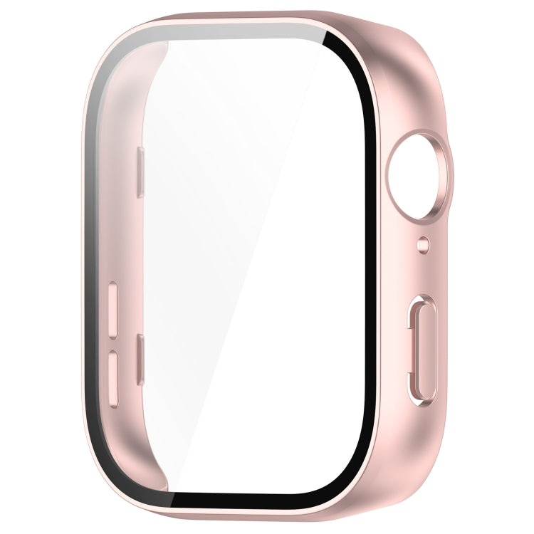 For Huawei Watch Fit 3 PC + Tempered Film Integrated Watch Protective Case(Matte Pink) - Watch Cases by PMC TechLife | Online Shopping South Africa | PMC TechLife | Buy Now Pay Later Mobicred