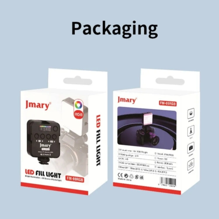 JMARY FM-69RGB Portable Mini RGB Video Light Camera Light Photography Lighting Lamp - free shipping - PMC TechLife - Order now!