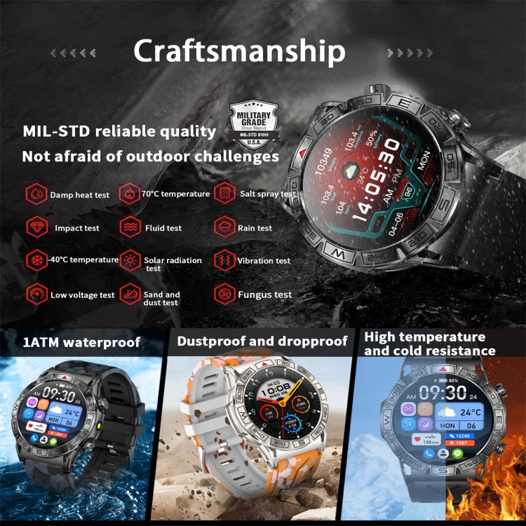 KC80 1.43 inch Color Screen Smart Watch, Support AI Voice Assistant / Bluetooth Call(Black) - Smart Watches by PMC TechLife | Online Shopping South Africa | PMC TechLife | Buy Now Pay Later Mobicred